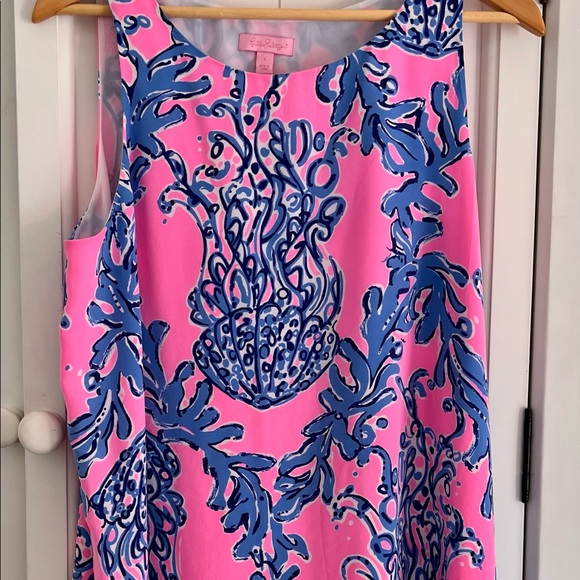 Lilly Pulitzer Jackie shift dress - Caught in Coral Jellyfish - NWOT - size L - Picture 1 of 2